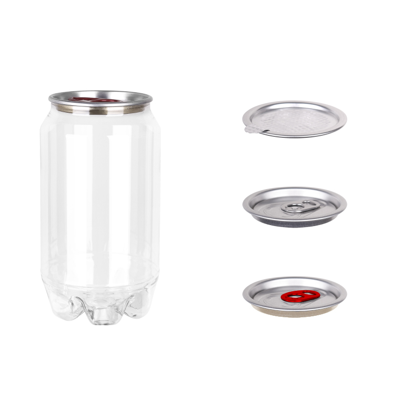 Plastic Beverage Cans with Aluminum lid