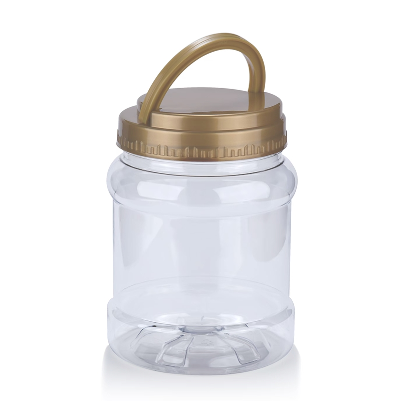 Wholesale Plastic nut jar with Handle lid