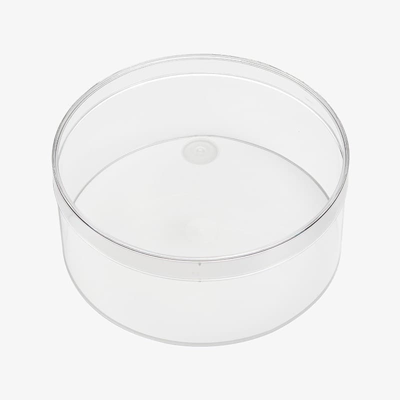 Transparent Round Plastic Jars