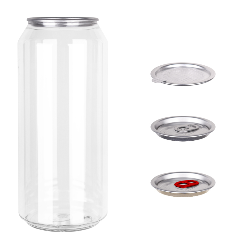 Transparent Plastic Juice Can