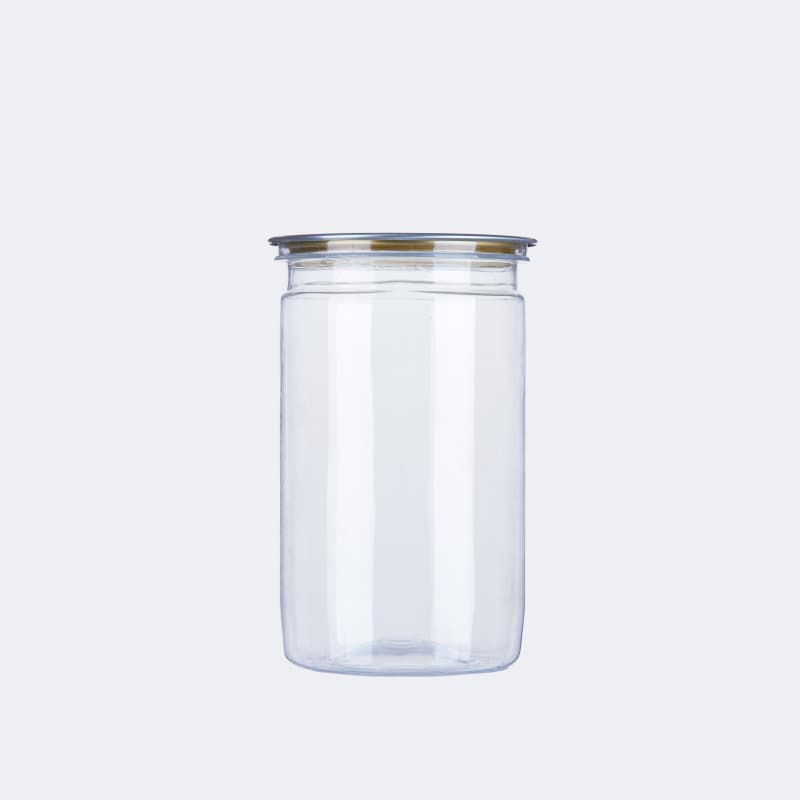 Empty Cylinder PET Plastic Cans