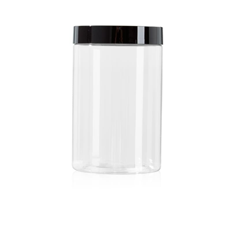 PET Cylindrical Transparent Plastic Jar Manufacturer