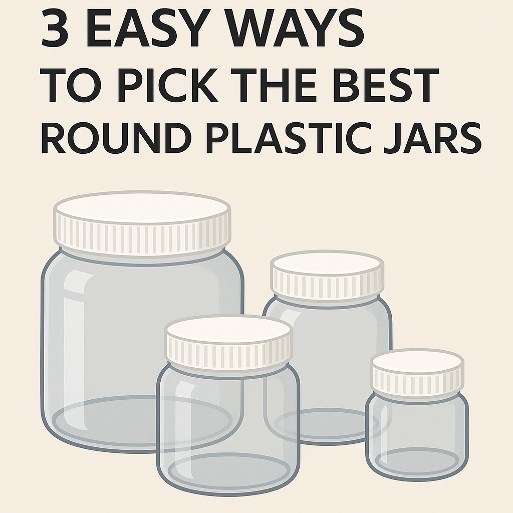 OEM clear round plastic jars supplier