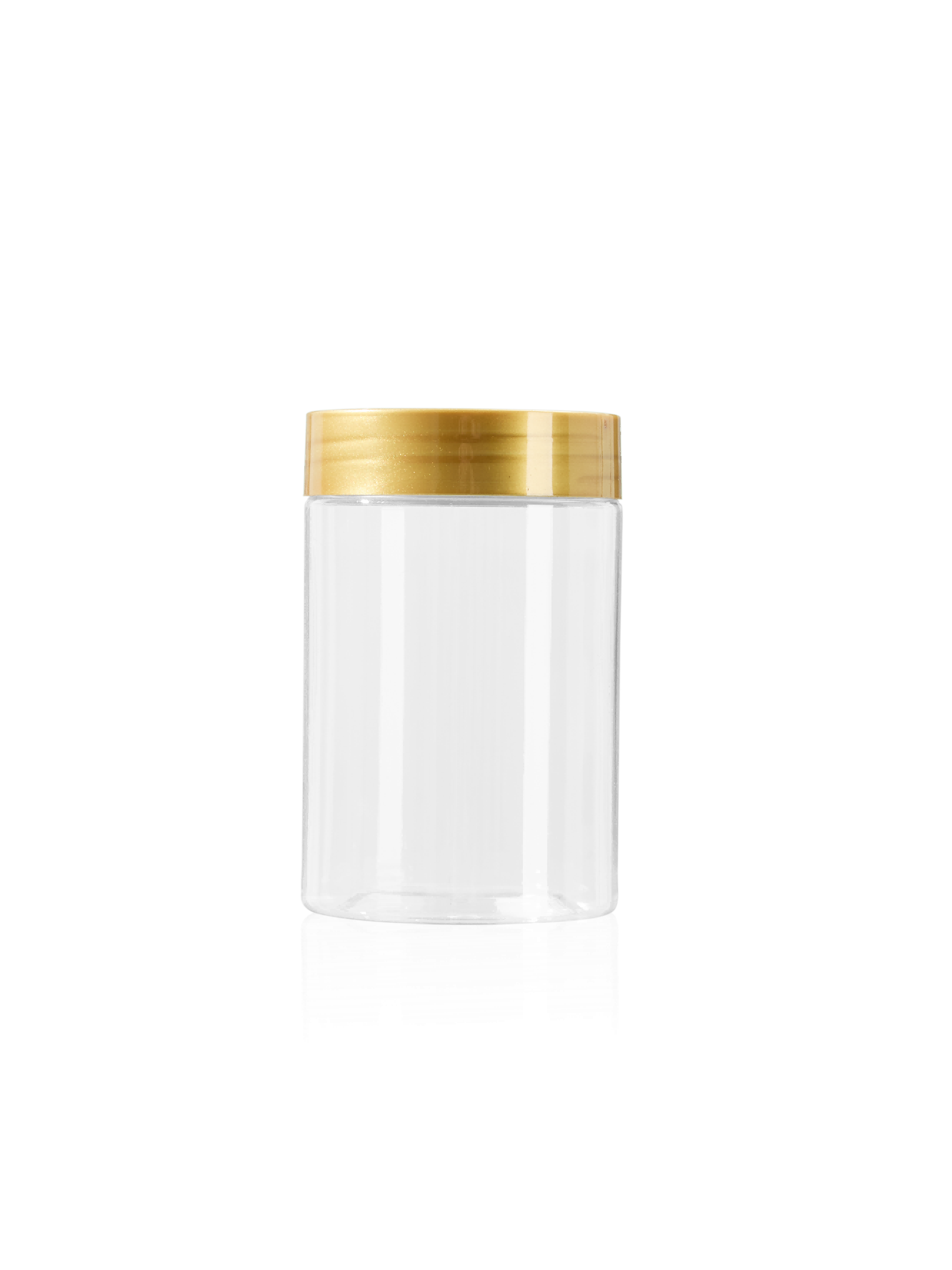 Wide Mouth Plastic Crystal Jars with Lids