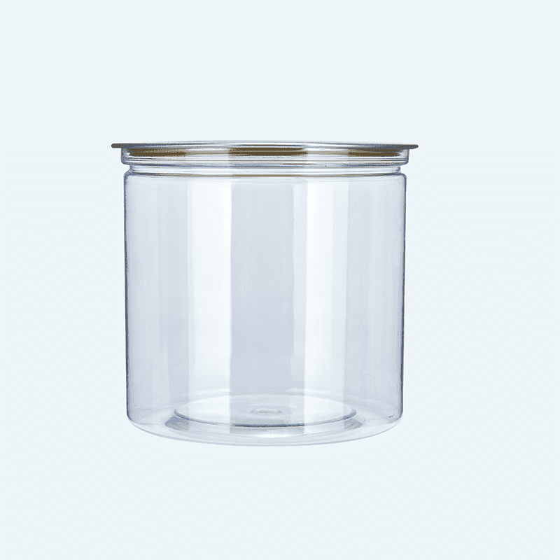 plastic jars with lids